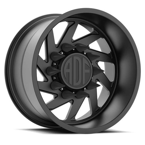 Adf Dually Contractor Wheels Rims 24x12 10x170 Satin Black -40mm