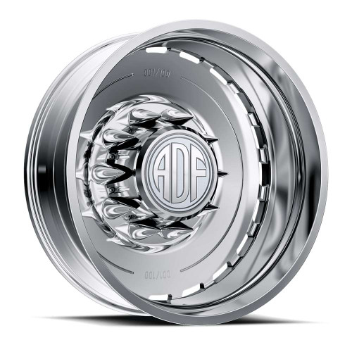 Adf Dually Ltd Wheels Rims 22.5x8.25 10x285.75 Polished -168mm