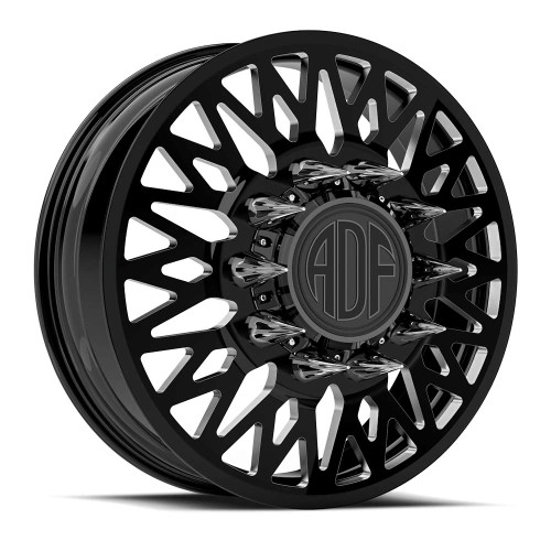 Adf Dually Tm2 Wheels Rims 24x8.25 10x225 Gloss Black/Machined 144mm