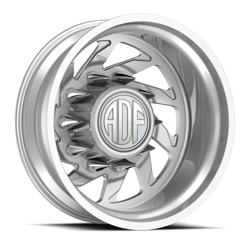 Adf Dually Contractor Wheels Rims 22x8.25 8x170 Hyper Silver -168mm