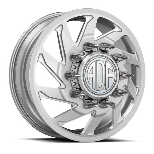 Adf Dually Contractor Wheels Rims 22x8.25 8x200 Hyper Silver 145mm