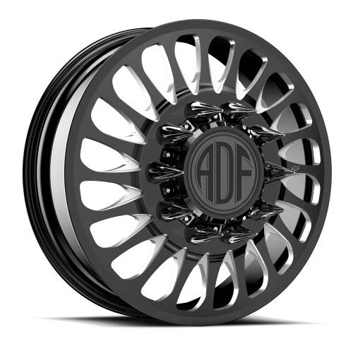 Adf Dually Cyclone Wheels Rims 28x8.25 8x165.1 Gloss Black/Machined 132mm