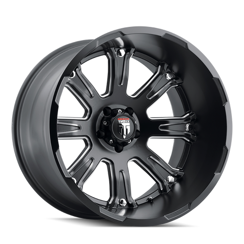 American Truxx At154 Bomb Wheels Rims 20x12 6x135 Satin Black Milled -44mm | AT154-2236M-44