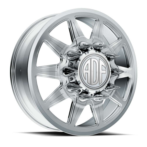Adf Dually Lone Star Wheels Rims 20x8.25 10x225 Polished 145mm