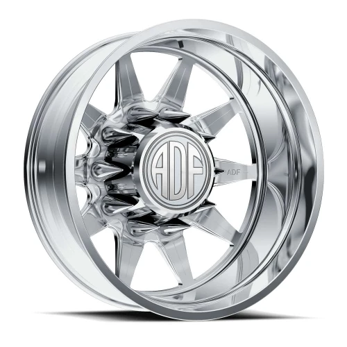 Adf Dually Lone Star Wheels Rims 22x8.25 8x165.1 Polished -168mm
