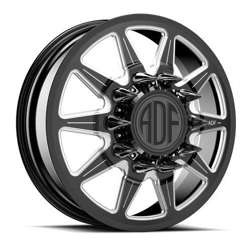 Adf Dually Lone Star Wheels Rims 26x8.25 8x210 Gloss Black/Machined 132mm