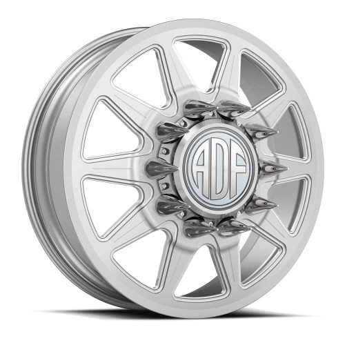 Adf Dually Lone Star Wheels Rims 22x8.25 8x165.1 Hyper Silver 145mm