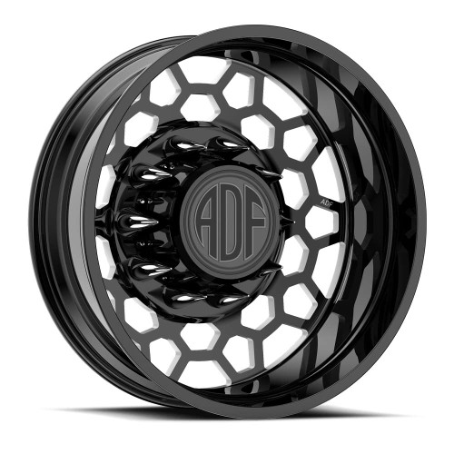 Adf Dually Matrix Wheels Rims 22x8.25 8x200 Gloss Black/Machined -168mm