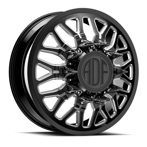 Adf Dually Sp2 Wheels Rims 22x8.25 8x165.1 Gloss Black/Machined 145mm