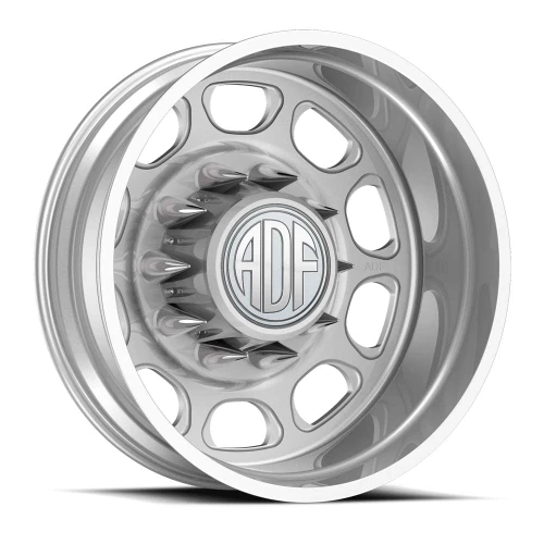 Adf Dually Spindle Wheels Rims 22x8.25 8x165.1 Hyper Silver -168mm