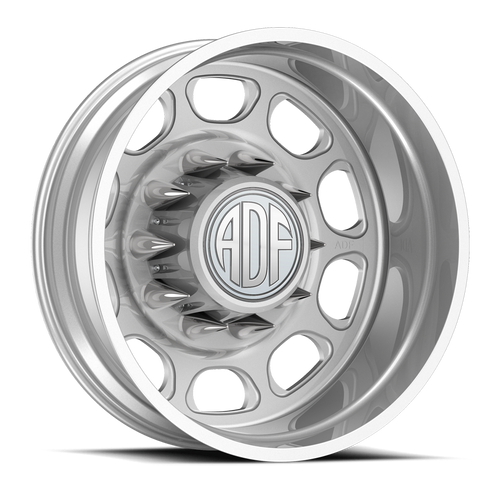 Adf Dually Spindle Wheels Rims 22x8.25 8x165.1 Hyper Silver -168mm