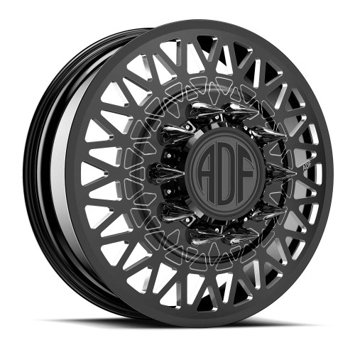 Adf Dually The Rigger Wheels Rims 28x8.25 10x225 Gloss Black/Machined 132mm