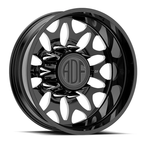 Adf Dually Zyn Wheels Rims 28x8.25 8x200 Gloss Black/Machined -156mm