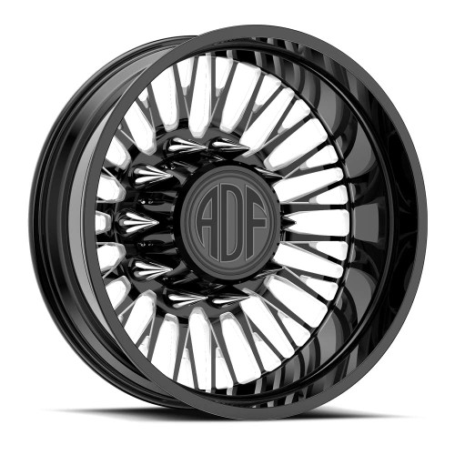 Adf Dually Psyop Wheels Rims 26x8.25 8x165.1 Gloss Black/Machined -156mm
