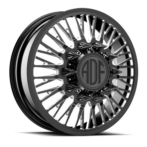 Adf Dually Psyop Wheels Rims 26x8.25 8x170 Gloss Black/Machined 132mm