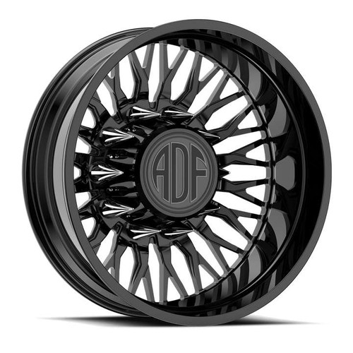 Adf Dually Rizz Wheels Rims 22x8.25 8x165.1 Gloss Black -168mm