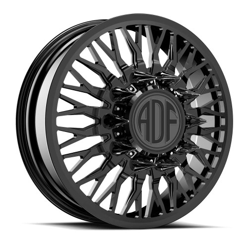 Adf Dually Rizz Wheels Rims 22x8.25 8x210 Gloss Black 145mm