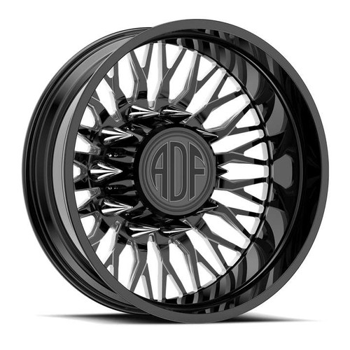 Adf Dually Rizz Wheels Rims 22x8.25 8x275 Gloss Black/Machined -168mm