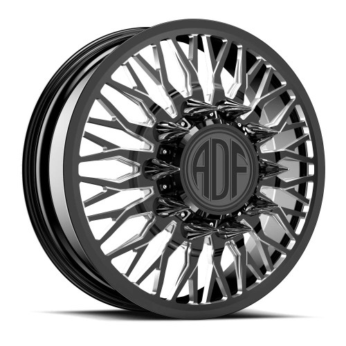 Adf Dually Rizz Wheels Rims 28x8.25 10x225 Gloss Black/Machined 132mm