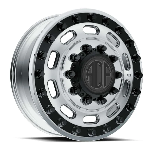 Adf Dually Maximus Wheels Rims 26x8.25 8x200 Polished W/ Black Accents 132mm