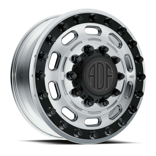 Adf Dually Maximus Wheels Rims 28x8.25 8x210 Polished W/ Black Accents 132mm