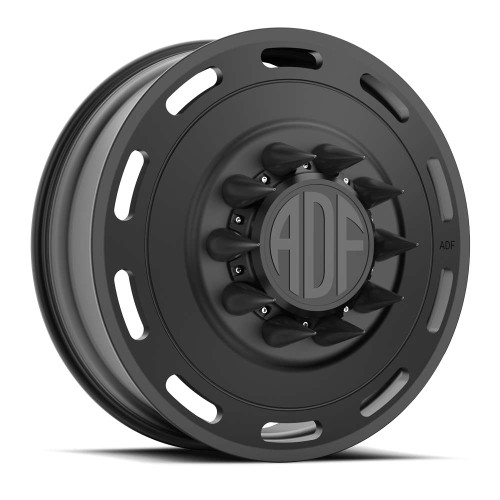 Adf Dually Optimus Wheels Rims 22x8.25 8x165.1 Satin Black 145mm