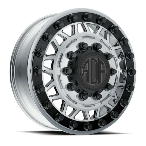 Adf Dually Mad Max Wheels Rims 28x8.25 8x275 Polished W/ Black Accents 132mm