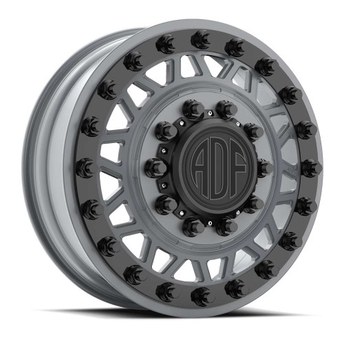 Adf Dually Mad Max Wheels Rims 24x8.25 8x210 Gunmetal W/ Black Accents 144mm
