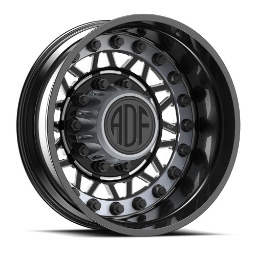 Adf Dually Mad Max Wheels Rims 28x8.25 8x165.1 Gloss Black/Machined W/ Gunmetal Accents -156mm