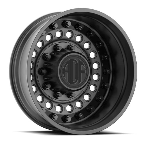 Adf Dually Mag Nuts Wheels Rims 22x8.25 10x225 Satin Black -168mm