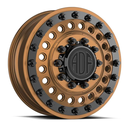 Adf Dually Mag Nuts Wheels Rims 26x8.25 8x170 Bronze W/ Black Accents 132mm