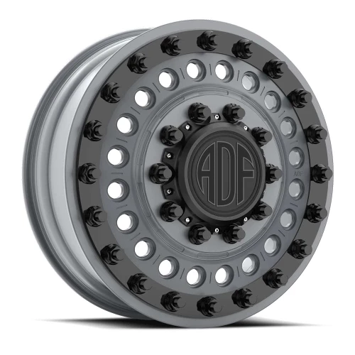 Adf Dually Mag Nuts Wheels Rims 26x8.25 8x200 Gunmetal W/ Black Accents 132mm
