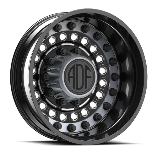 Adf Dually Mag Nuts Wheels Rims 26x8.25 8x200 Gloss Black/Machined W/ Gunmetal Accents -156mm