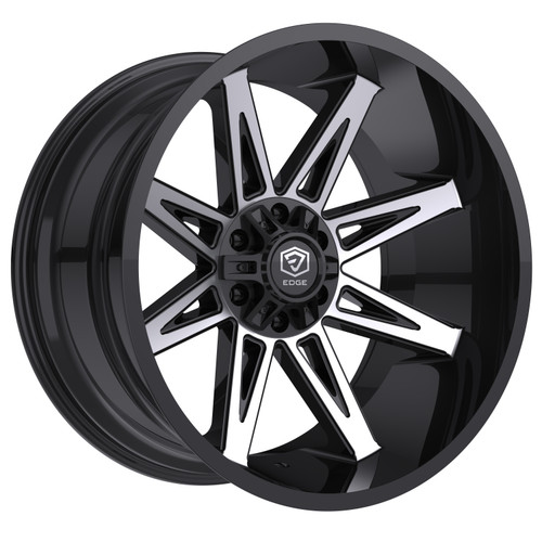 Edge Off Road 304Mb Wheels Rims 20x9 6x135 6x139.7 Gloss Black W/ Machined Face 18mm | 304MB-2096818