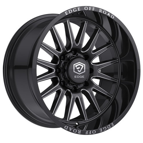 Edge Off Road 305Bm Wheels Rims 20x10 5x127 5x139.7 Gloss Black W/ Milled Accents -12mm | 305BM-2100912