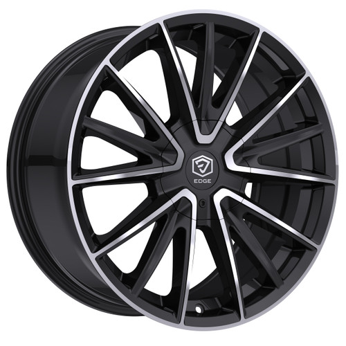 Edge Street 353Mb Wheels Rims 17x7.5 5x112 5x114.3 Gloss Black Machined Face 40mm | 353MB-7755940