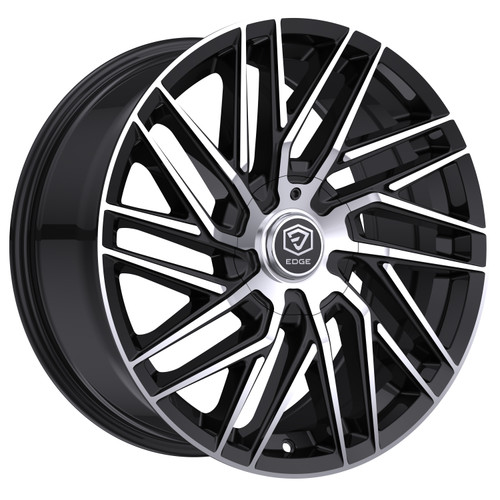 Edge Street 355Mb Wheels Rims 17x7.5 5x100 5x114.3 Gloss Black Machined Face 40mm | 355MB-7751840