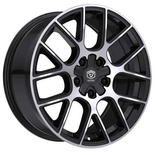 Edge Street 356Mb Wheels Rims 18x8 5x108 5x114.3 Gloss Black Machined Face 40mm | 356MB-8801440