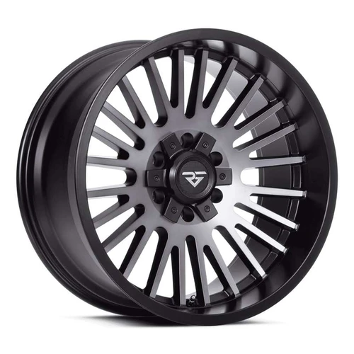Rock Forged Ff55 Wheels Rims 20x10 5x127 5x135 Machined W/ Satin Clearcoat -19mm | FF55-201052735-19SCM