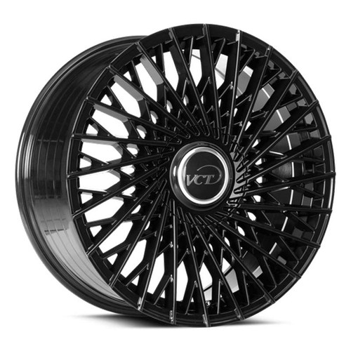 Vct Assassin Xl Wheels Rims 22x9 5x115 5x120 Gloss Black 15mm | ASN-22951520+15GB