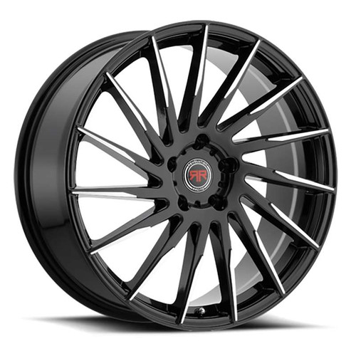 Revolution Racing Rr15 Wheels Rims 17x7.5 5x100 5x114.3 Black Machined 40mm | RR15-177550014+40BM