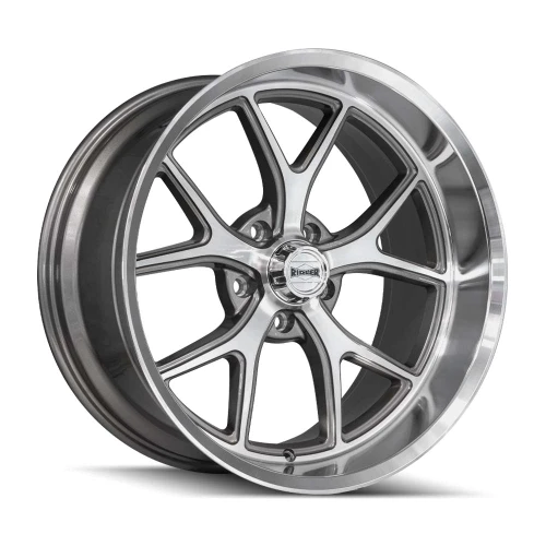 Ridler 661 Wheels Rims 20x10 5x127 Gloss Grey W/ Diamond Cut Face And Lip 0mm | 661-2173GGD