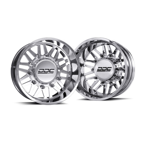 Ddc Dually Aftermath With Super Single Front Wheels Rims 22x8.25 8x210 Polished