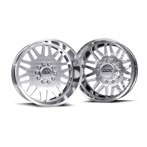 Ddc Dually Aftermath With Super Single Front Wheels Rims 22x8.25 10x225 Polished
