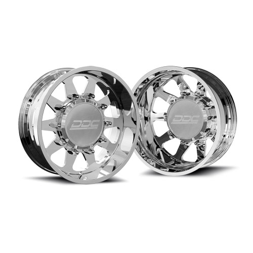 Ddc Dually The Ten Forged With Super Single Front Wheels Rims 22x8.25 10x225 Polished