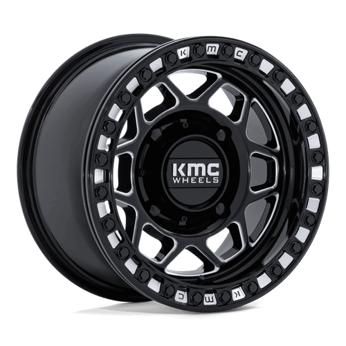 Kmc Powersports Ks241 Torx Beadlock Atv Wheels Rims 15x8 4x156 Gloss Black Milled 0mm | KS241BE15804400