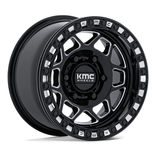 Kmc Powersports Ks241 Torx Beadlock Atv Wheels Rims 15x8 6x139.7 Gloss Black Milled 0mm | KS241BE15806U00