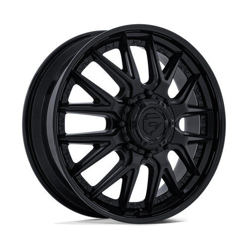 Fuel Dually D406 Catalyst  Wheels Rims 22x8.25 8x200 Matte Black W/ Gloss Black Lip 105mm