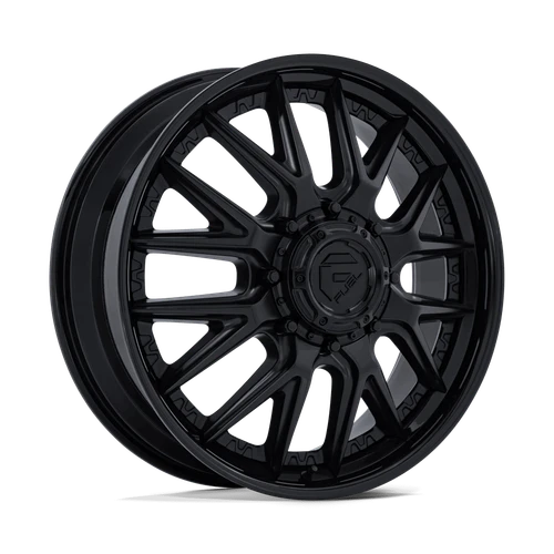 Fuel Dually D406 Catalyst  Wheels Rims 24x8.25 8x210 Matte Black W/ Gloss Black Lip 105mm