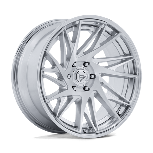 Fuel Fc405 Dynamo Wheels Rims 24x10 6x139.7 Brushed Gloss Silver W/ Chrome Lip 0mm | FC405RP24106800